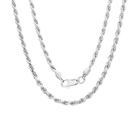 Rope Chain - 2.5mm - Sterling Silver Chain - Click Image to Close